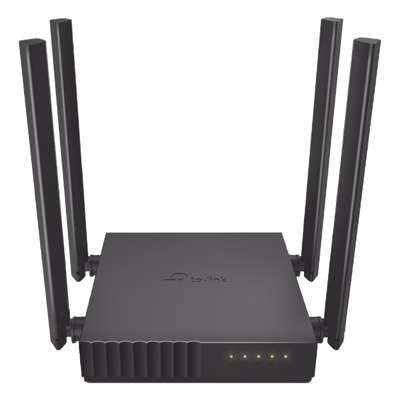 Router Inalámbrico doble banda AC, 2.4 GHz y 5 GHz Hasta 1200 Mbps, 4 antenas externas omnidireccional, 4 Puertos LAN 10/100 Mbps, 1 Puerto WAN 10/100 Mbps, Versión 6