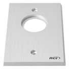 Placa para Interruptor / Aluminio Extruido 1/4' / Bordes Biselados / Anodizado Pulido / Compatible Cajas Estándar