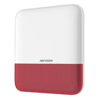 (AX PRO) Sirena Inalámbrica con Estrobo Rojo para Exterior IP65 / 110 dB