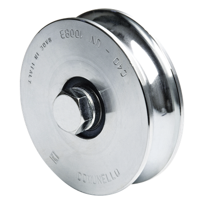 Rueda de 12 cm SIN Soporte / Soporta hasta 450 kg / Canal Tipo \"U\"