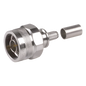 Conector Coaxial N Macho / Plegable / Pin Cautivo / VSWR 1.3 hasta 6 GHz / Para RG8X, LMR240