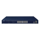 Switch Administrable Capa 2 / 16 Puertos Gigabit RJ45 / 2 Puertos SFP 2.5G / CloudNMS / Montaje Rack 1U