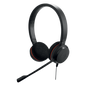 Jabra Evolve 20 Duo con conexión USB, micrófono con cancelación de ruido de última generación, configuración Plug and Play, Certificación Microsoft Teams (4999-823-109)