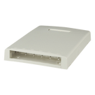 Caja de Montaje en Superficie / 6 Puertos Mini-Com / 24 m / 78.7 ft de Fibra con Búfer / Blanco Mate