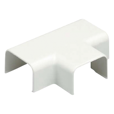 Conexión en \"T\", para uso con canaleta LD3, material ABS, Color Blanco Mate