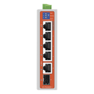 Switch Industrial PoE / 4 Puertos Fast Ethernet / 2 Uplink Gigabit / Alcance 250 m / Protección 6 kV
