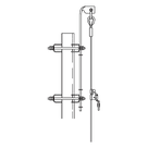Línea de Vida para Torre / Capacidad 300 kg / Acero Inoxidable / Altura 30 m (98.4 ft) / Velocidad Ajustable / Frenos de Precisión