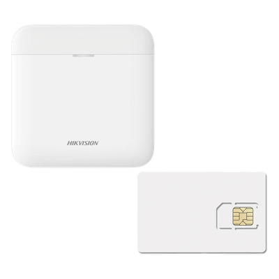 (AX PRO) KIT de Alarma AX PRO / Incluye: 1 Hub con batería de respaldo / 1 año de Servicio de Datos 600MB / Wi-Fi / 3G/4G / Compatible con Hik-Connect P2P
