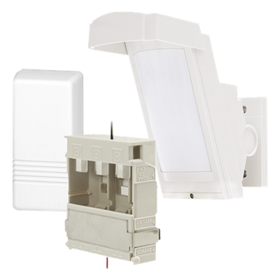 Detector de Movimiento PIR Antimascara / 100% Exterior /  Inalámbrico / Hasta 12 metros a 85°; de cobertura/ Instalación a 3 metros / Incluye transmisor 5816 para paneles Honeywell