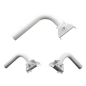 Montaje de Brazo Universal / Ajuste de Azimut 0 a 120° / Acero con Recubrimiento en Polvo / Diámetro 35 mm / Peso 1.2 kg / Compatible con Múltiples Marcas