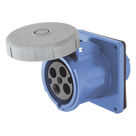Receptáculo Hembra Pin and Sleeve / Trifásico 60 A / 250 VCA / 3 Polos 4 Hilos / IP67 / Grado Industrial