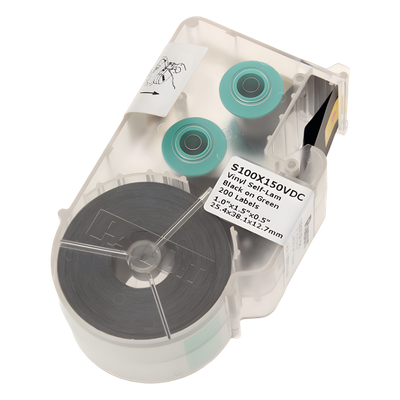 Casete de Etiqueta Auto-Laminada / 1.00' x 1.50' (25.4 x 38.1 mm) / 200 Etiquetas / -46°C a 107°C / Cables hasta 8.1 mm (0.32')