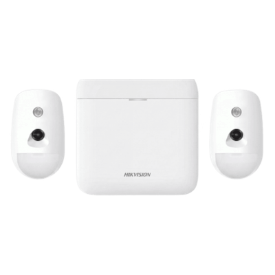 (AX PRO) KIT de Alarma AX PRO / Incluye: 1 Hub con GSM 3G/4G y Batería de Respaldo / 2 Detectores de Movimiento con Cámara (PIRCAM) / Compatible con Hik-Connect P2P