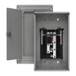 Centro de carga trifásico 3 Fases, 4 Hilos para interruptores QP, de 12 polos - 24 circuitos, 120/240vca, Barras de aluminio 100 Amp, Nema 1, uso interior. Incluye tapa.