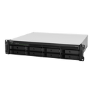 Servidor NAS Rack / 8 Bahías Expandible a 12 / CPU AMD Ryzen V1500B / 4 GB DDR4 ECC Hasta 32 GB / 10/25GbE SFP28 / Lectura 2,315 MB/s / Escritura 1,147 MB/s
