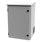 Gabinete Exterior IP / Rack 19\" 16U / Acero Galvanizado / Ventilador con Termostato / Filtros Antipolvo / Aislante Térmico / Cerradura con Llave