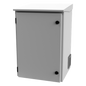Gabinete de Exterior con Rack de 19\" de 16U con Ventiladores y Termostato, Se envía el Gabinete Armado. (Montaje a poste o torre se vende por separado).