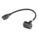 Extensión Eléctrica de Uso Rudo / 2 Salidas NEMA 5-15R / 30 cm / 14 AWG / 1800 W / 15 A