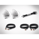 Kit de Expansión de Antenas / 2 Domos / Divisor 3 Salidas / Jumpers 3 m (9.8 ft) y 15 m (49.2 ft)
