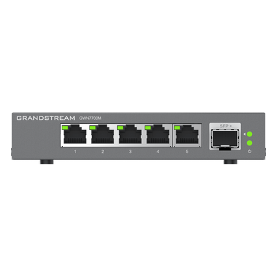 Switches de red Multi-Gigabit de 2.5G No Administrable / 5 Puertos RJ45 de 100/1000/2500Mbps / 1 puerto de fibra SFP+