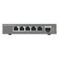 Switches de red Multi-Gigabit de 2.5G No Administrable / 5 Puertos RJ45 de 100/1000/2500Mbps / 1 puerto de fibra SFP+