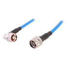 Cable RF Coaxial Plenum / SSP-250-LLPL / 1/4\" (6.35 mm) / 1 m (3.28 pies) / N Macho a N Macho / Bajo PIM ≤-155 dBc / 0-6 GHz / Blindaje >100 dB