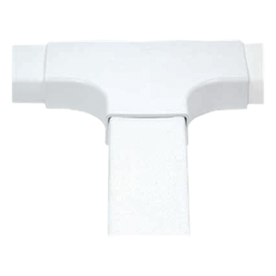 Sección en \"T\" color blanco de PVC auto extinguible,  para canaleta PT48 (6140-01002)
