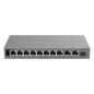 Switch Layer 2 Smart Cloud-Managed / 11 Puertos Gigabit / 8 Puertos PoE+ 70 W / 1 Puerto SFP Uplink / Protección 6 kV / Fanless