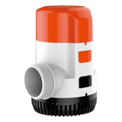 Bomba Sumergible / 3700 GPH (14000 LPH) / 12V CD / Impulsor Grande / Anti-Airlock / Conector Rápido / Puertos Rectos o 90°