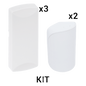 KIT Básico Sensores Inalámbricos - Incluye 3 Contactos Magnéticos y 2 PIR - Compatibles con DSC