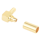 Conector Coaxial / MMCX Macho / Ángulo Recto / Anillo Plegable / Oro/Teflón / RG-174/U, LMR-100A