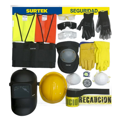 Tabla Exhibidora de Equipo de Seguridad.