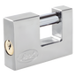 Candado para Cortina Metálica / Medida 80 mm/ Acabado Cromo Satinado/ Nivel de Seguridad 6 / Llave Estándar.