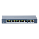 Switch PoE+ / 7 Puertos 10/100 Mbps 30W / 1 Puerto Hi-PoE 90W / 2 Uplink Gigabit / Alcance Extendido 300 m (984 pies) / 110 W Total