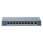 Switch PoE+ / No Administrable / 7 Puertos 10/100 Mbps 802.3 af/at (30 W) / 1 Puerto 10/100 Mbps Hi-PoE (90 W)  / 2 Puertos 1000 Mbps Uplink / Modo Extendido hasta 300 Metros / 110 Watts