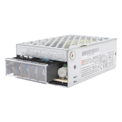 Fuente de Poder Conmutada / 25W / 5Vcc / 5A / Entrada 100-240Vca / 51x28x78 mm / 2.0x1.1x3.1 in