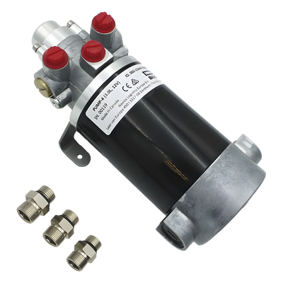 Bomba Hidráulica de Engranajes PUMP-4 / 12 V CC / Reversible / Caudal 3.0 L/min / Desplazamiento Cilindro 290-960 cc / Conexiones ORB / Compatible con SteadySteer / Requiere Sistema NAC-3 o AC42