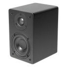 Altavoz de Estantería / Woofer 4'' / Tweeter 1'' Aluminio / 40 W / 8 Ohms / 89 dB / Negro Mate