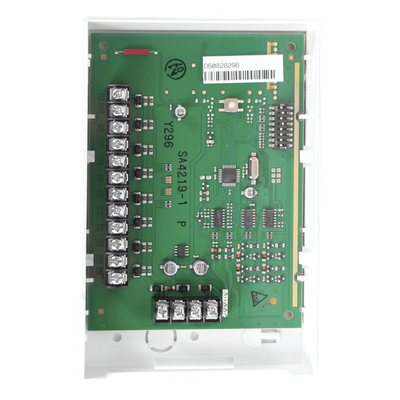 Módulo expansor de 8 zonas cableadas para sistemas direccionables Vista con bus ECP de 4 hilos