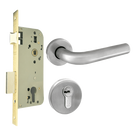 Kit de Manija y Mecanismo para Puerta / Acero Inoxidable / Puertas 35-45 mm / ANSI Grado 2 / 600,000 Ciclos / Cilindro 35 x 35 mm