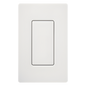 Inserto ciego estilo Designer para cubrir espacios sin usar en placas de pared Lutron Claro y Satin Colors, instalación a presión sin tornillos, color blanco brillante