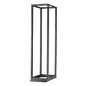 Rack de Cuatro Postes Estándar de 19\", Rieles Numerados y Roscados #12-24, Profundidad Máxima de 23 in, 45 Unidades de Rack, Color Negro
