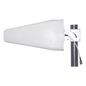 Antena Direccional Logarítmica 5G/4G/3G/ Especial para Cualquier Dispositivo Celular/ Amplio Rango de Frecuencias; 698-960 MHz / 1710-2700 MHz/ Proporciona 11 dBi de ganancia.