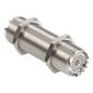 Adaptador Pasamuros de Doble UHF Hembra (SO-239), Montaje para Panel con Rosca Estándar.