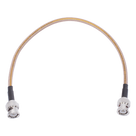Jumper Coaxial / 30.5 cm (1 pie) / Cable LP142 / BNC Macho a BNC Macho / 50 Ω