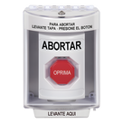 Botón de Abortar con Bocina / Tapa de Policarbonato Resistente / Restablecimiento con Llave / UL/cUL/ADA / Interior/Exterior