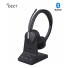 Auricular Inalámbrico Empresarial / DECT y Bluetooth 5.2 Simultáneos / 32 Horas de Conversación / Cancelación Activa de Ruido / Triple Conexión / Acoustic Shield 2.0