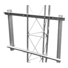 Brazo Lateral Doble / Acero ASTM A-36 / Tubo Ø3' Cal.16 / Altura 60 cm / Ángulos 130 cm / Galvanizado