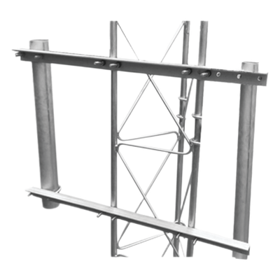 Brazo Lateral Doble / Acero ASTM A-36 / Tubo Ø3' Cal.16 / Altura 60 cm / Ángulos 130 cm / Galvanizado
