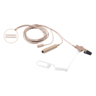 Kit Micrófono-Audífono / 3 Configuraciones de Cable / Tubo Acústico Transparente / Compatible KENWOOD NX-200/300/410 TK-480/2180/3180 / NRR 25 dB